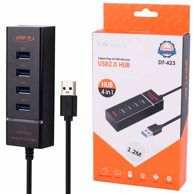 هاب 4 پورت USB 2.0 دی نت DT-423 