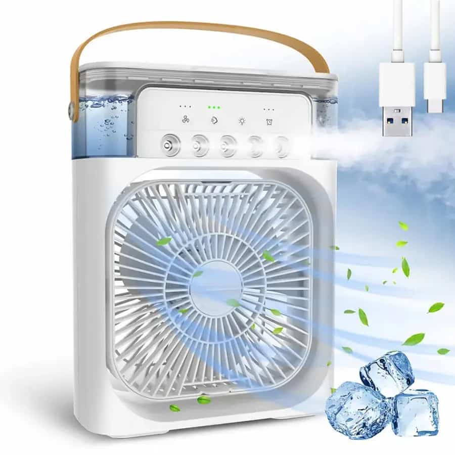 پنکه و مه پاش رومیزی مدل Air Cooling Fan سایز بزرگ