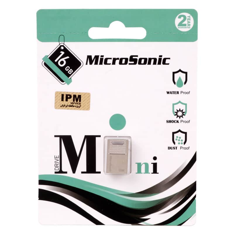 فلش مموری میکروسونیک مدل Drive Mini USB2.0 ظرفیت 16 گیگابایت + گارانتی مادام العمر