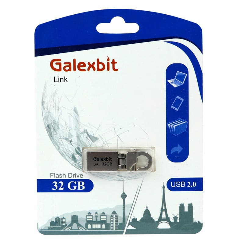 فلش مموری 32 گیگ گلکس بیت مدل Galexbit Link + گارانتی مادام العمر