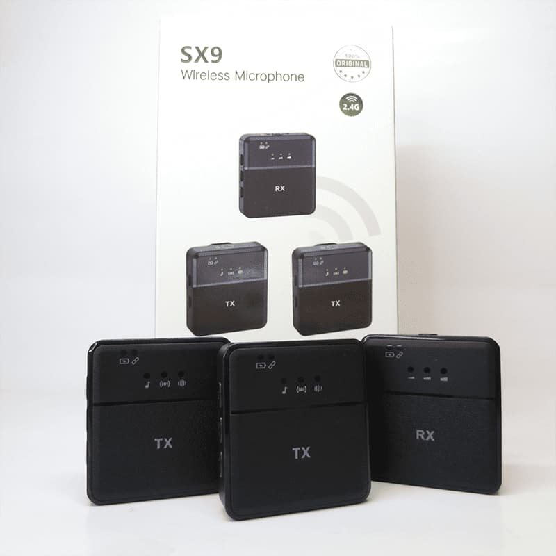  میکروفن یقه ای بی سیم  SX9 دو کاربر