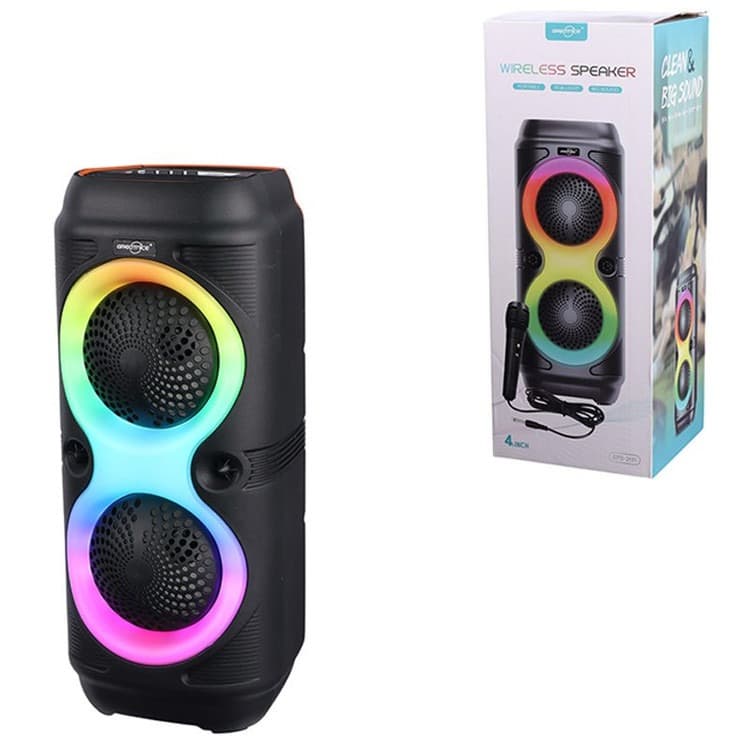 اسپیکر بلوتوثی رم و فلش خور 8 اینچ مدل GTS-2131 + میکروفون