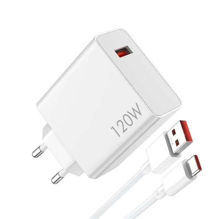 شارژر 120 وات 100% اورجینال شیائومی به همراه کابل تایپ سی Xiaomi 120W